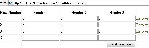 Dynamic Rows