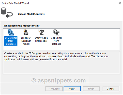 Configure Entity Framework Step By Step in ASP.Net